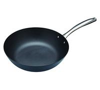 MasterClass Wok in acciaio al carbonio a induzione con rivestimento antiaderente senza PTFE, PFOA e BPA, 30 cm