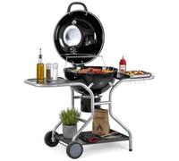 Mastercook - Barbecue a Carbonella 57 cm con ruote coperchio e termometro integrato - Sally