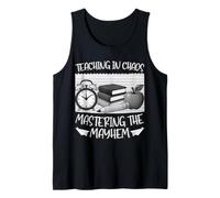 Mastering Classroom Chaos - Grafico Divertente della Vita di insegnamento Canotta