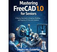 Mastering FreeCad 1.0 For Seniors: A step - by - step Guide to Designing, Modelling, and preparing 3D Prints with Confidence