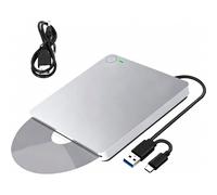 Masterizzatore Blu-ray esterno, unità CD DVD BD 3D USB 3.0 Type-C per MacBook, laptop e PC desktop, compatibile con Mac OS e