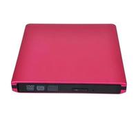 Masterizzatore Blu-Ray UHD 4K USB3.0 DVD Ottico Esterno Lettori RE/ROM 3D Lettore Di Scrittura Qualità Dell'immagine Chiara Audio Stabile(Red)