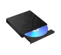 Masterizzatore CD portatile esterno USB C e USB 30, per computer portatile desktop PC ad alta velocità e riproduzione di dischi ottici, per Windows per Mac per Linux