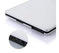 Masterizzatore DVD/CD/DVD esterno sottile 3D in alluminio Blu-Ray ROM USB3.0/Type-C, unità ottica for Windows e sistemi(Blu ray burner)