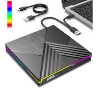 Masterizzatore DVD CD Esterno, USB 3.0 Type C Lettore CD DVD Esterno per PC Port