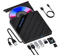 Masterizzatore DVD Esterno 8 in 1 per Laptop USB 3.0 Type-C con Slot SD/TF