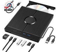 Masterizzatore DVD Esterno,Lettore CD Esterno per PC Portatile,Lettore DVD Ester