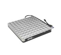 Masterizzatore DVD Esterno USB 3.0 Type-C, Registratore, Unità Ottica RW Salvaspazio(Silver gray)