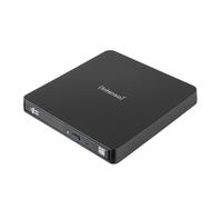 Intenso Unità CD/DVD esterna EOD 400D Slim, USB 3.2, per laptop, desktop, iMac, MacBook, Windows, MacOS, con software di masterizzazione gratuito Ashampoo Burning Studio, nero