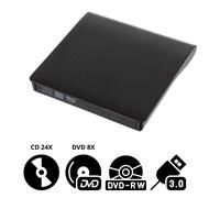 Izoxis Unità CD/DVD esterna USB 3.0 Type-C compatta Portatile Plug & Play Windows 98, SE, ME, 2000, XP, Vista, Windows 7, 8, MAC OS 9.X/ 10.X/Linux 24351