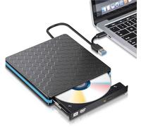 Masterizzatore ottico USB 3.0, masterizzatore esterno universale for computer desktop, unità ottica esterna portatile for laptop(Blauw)