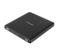 Intenso Unità esterna Blu-ray EOD 500BD Slim, USB 3.2, per laptop, desktop, iMac, MacBook, Windows, MacOS, con software di masterizzazione gratuito Ashampoo Burning Studio, nero