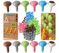 Masterkidz mollette colorate Jumbo per lavagna STEM 128 pz - 6 colori