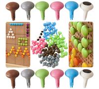 Masterkidz picchetti colorati Jumbo per lavagne STEM 64 pezzi - 6 colori
