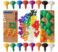 Masterkidz Picchetti Jumbo Colorati per Lavagne STEM 128 Pezzi - 8 Colori