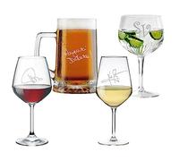 MASTERLASER3.0 Bicchiere Vino Rosso, Bianco, Gin Tonic o Birra Personalizzato - Firma col tuo nome il calice da vino, da Gin Tonic & Cocktails o il boccale da birra - Migliore idea regalo
