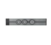 MASTERLED [Garanzia europea] Binario spina parete, fino a 7 prese, Multipresa lineare, binario modulare, collegamento scorrevole, guida elettrica, Power Strip, 50 cm