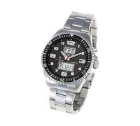 Masterline 1966 Radio ML06266002 - Orologio da polso da uomo, in acciaio INOX, colore: Nero, Nero