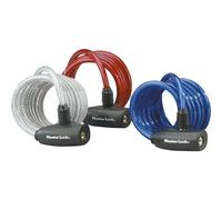 MasterLock 8127EURTRI Antifurto Blu Rosso Trasparente Acciaio Vinile Acciaio