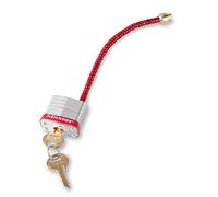 Master Lock - Lucchetto con lucchetto con cavo flessibile in acciaio intrecciato