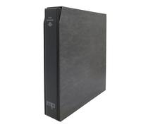 Masterphil Top Binder, Raccoglitore ad anelli per Carte Collezionabili per Pokemon, Yu-Gi-Oh, Magic (Solo Raccoglitore, Nero simil carbonio con custodia nera)