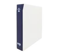 Masterphil Top Binder, Raccoglitore ad anelli per Carte Collezionabili Pokemon, Yu-Gi-Oh, Magic (VUOTO - Blu con custodia bianco)