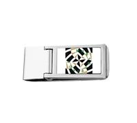 Masterpiece Interval Block Confusion Slim Money Clip in acciaio titolare Pocket Wallet