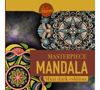 Masterpiece Mandala Mini dark edition coloring book with shading