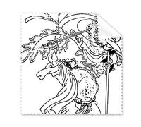 Masterpiece The Romance of the Three Kingdoms Cina cinese figura linea disegno occhiali panno di pulizia del pulitore dello schermo 5PCS
