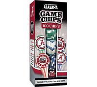 MasterPieces 100-piece Style Chips, Fiches da Poker Stile Casinò da 100 Pezzi Unisex, Colori della Squadra, Taglia Unica