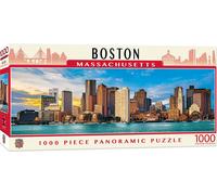 MasterPieces - 1000 Piece Jigsaw Puzzle, Boston Skyline Panoramic, Fun for Adult