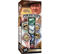 MasterPieces Casino - John Wayne - 100 Piece Poker Chip Set with Tray