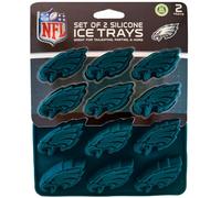 MasterPieces FanPans NFL Philadelphia Eagles - Set da 2 vassoi per cubetti di ghiaccio in silicone, lavabili in lavastoviglie