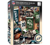 MasterPieces Game Day - Puzzle da 500 pezzi per adulti, NFL Philadelphia Eagles Locker Room, 38,1 x 53,3 cm