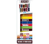 Masterpieces Hershey's Wood Block Tumble Tower - Giochi per famiglie, licenza ufficiale