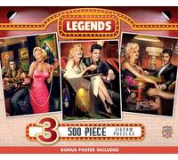 MasterPieces Jigsaw Legends - Puzzle da 500 pezzi, confezione da 3 pezzi, età 12+