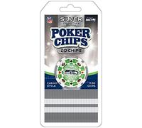 MasterPieces NFL Seattle Seahawks SES3130, 20 pezzi Poker Chips, taglia unica