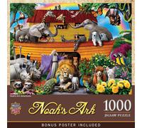 MasterPieces Noah's Ark Puzzle 1000 Piece - Animal Jigsaw for Adults - 19.25"x26