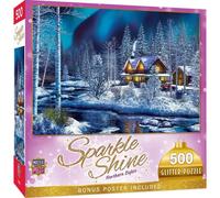 Masterpieces - Puzzle Aurora boreale - Puzzle glitterato - 500 Pezzi