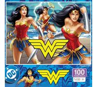 MasterPieces Puzzle da 100 pezzi per bambini, Wonder Woman, verità, amore e giustizia, 35,6 x 48,3 cm