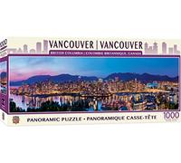 Masterpieces Puzzle da 1000 pezzi per adulti, famiglia o bambini, panoramica di Vancouver, 33 x 99 cm