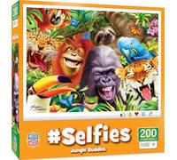 Masterpieces Puzzle da 200 pezzi per bambini, #Selfies Jungle Friends, 35,6 x 48,3 cm