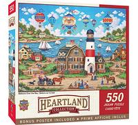 MasterPieces Puzzle da 550 pezzi per adulti, famiglia o bambini - Palloncini Over The Bay - 18 "x24"