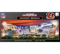 MasterPieces Puzzle sportivo da 1000 pezzi, con vista panoramica dello stadio NFL Cincinnati Bengals, 33 x 99 cm