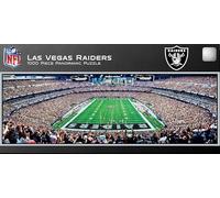 MasterPieces Puzzle sportivo da 1000 pezzi, NFL Las Vegas Raiders Endzone View Panoramic, 33 x 99 cm