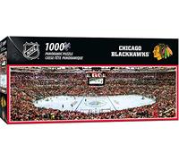 MasterPieces Puzzle sportivo da 1000 pezzi - NHL Chicago Blackhawks Center View Panoramic - 33 x 99 cm