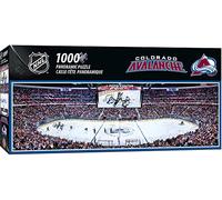 MasterPieces Puzzle sportivo da 1000 pezzi, NHL Colorado Avalanche con vista panoramica al centro, 33 x 99 cm