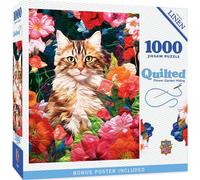 Masterpieces - Puzzle Trapuntato - Nascondiglio del giardino fiorito - 1000 Pezzi