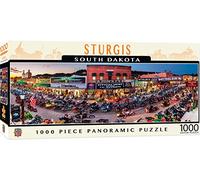 MasterPieces Sturgis - Puzzle panoramico da 1000 pezzi, 33 x 99 cm, per adulti, famiglia o bambini, finitura opaca, ecologico
