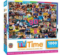 MasterPieces TV Time Puzzles Collection - 90s Shows 1000 Piece Jigsaw Puzzle
